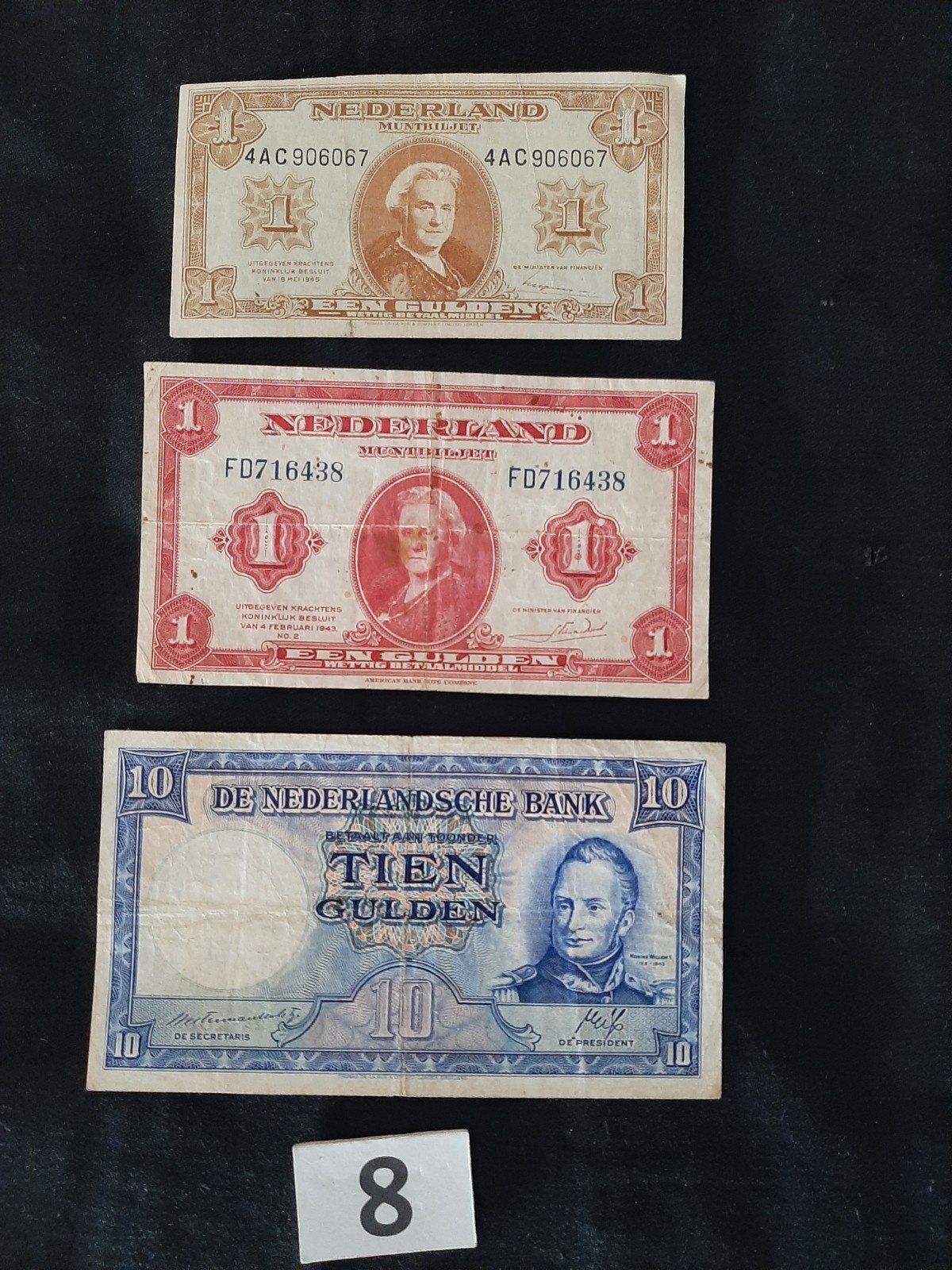 papiergeld / bankbiljeten uit de oorlog  oorlogsgeld, Ophalen of Verzenden, 10 gulden