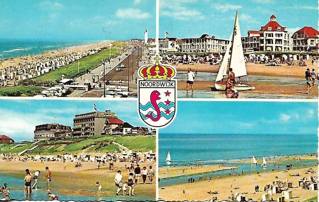 Noordwijk- -4-luik., Verzenden, 1960 tot 1980, Gelopen, Zuid-Holland