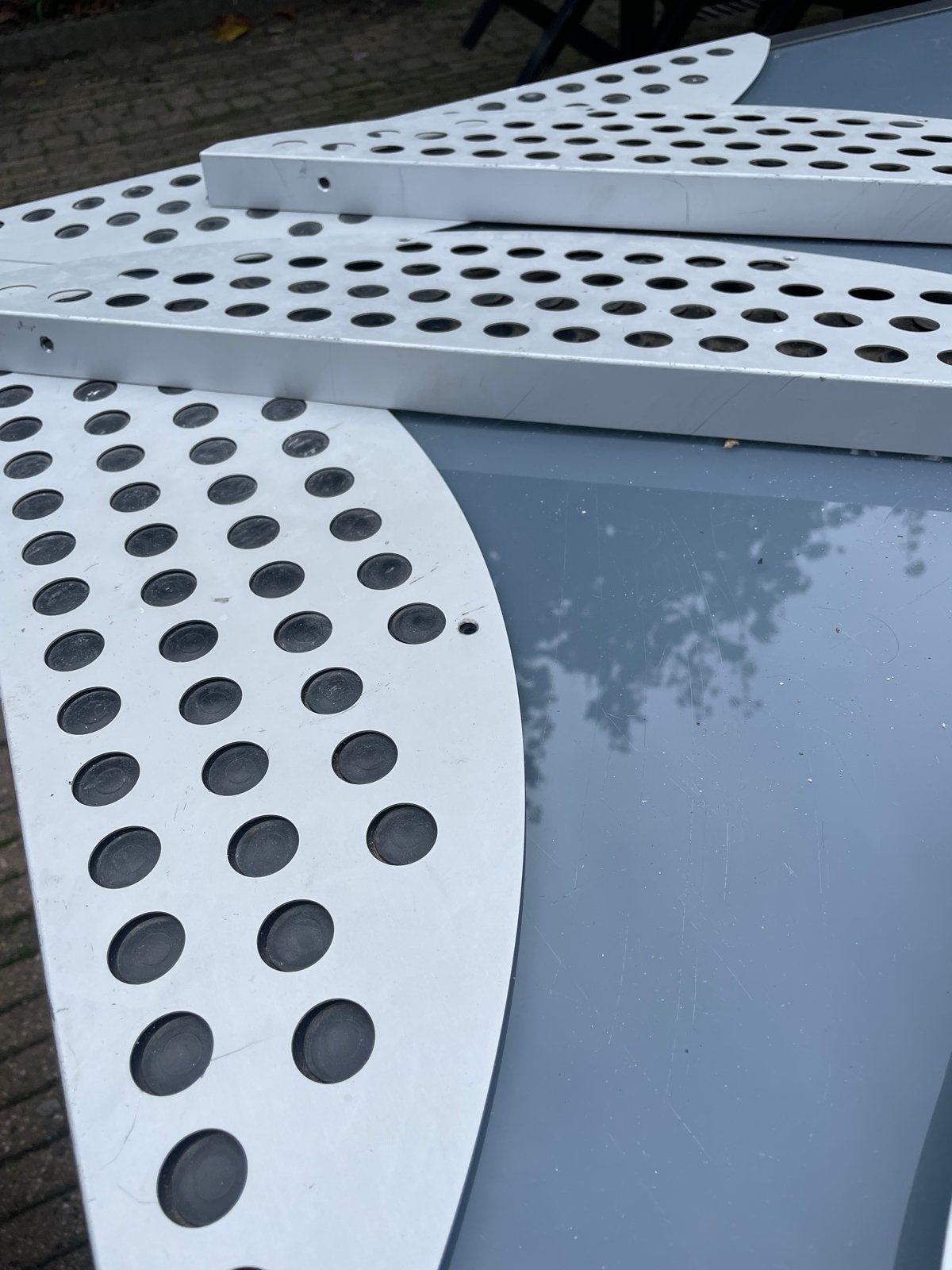 12 stuks aluminium treeplanken/side steps, Ophalen, Gebruikt, Minder dan 2 meter