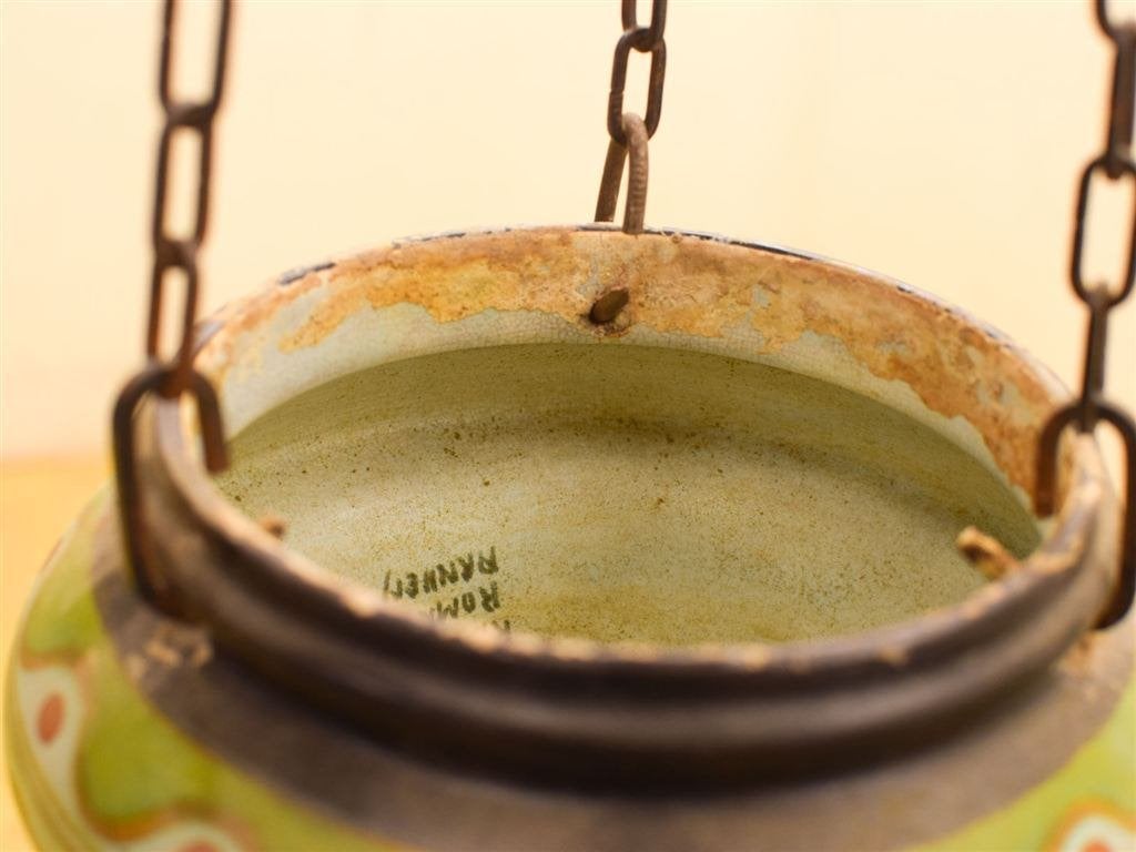 Plantenhanger 52153, Gebruikt, Rond, Ophalen of Verzenden, Aardewerk