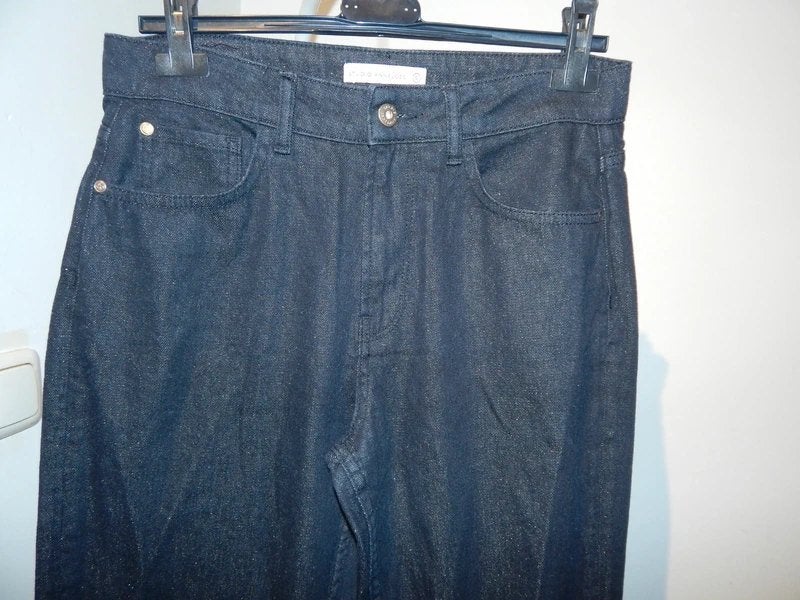 Studio Anneloes ava jeans broek heel fijn gouden glitter S, Studio Anneloes, Nieuw, Maat 36 (S), Lang