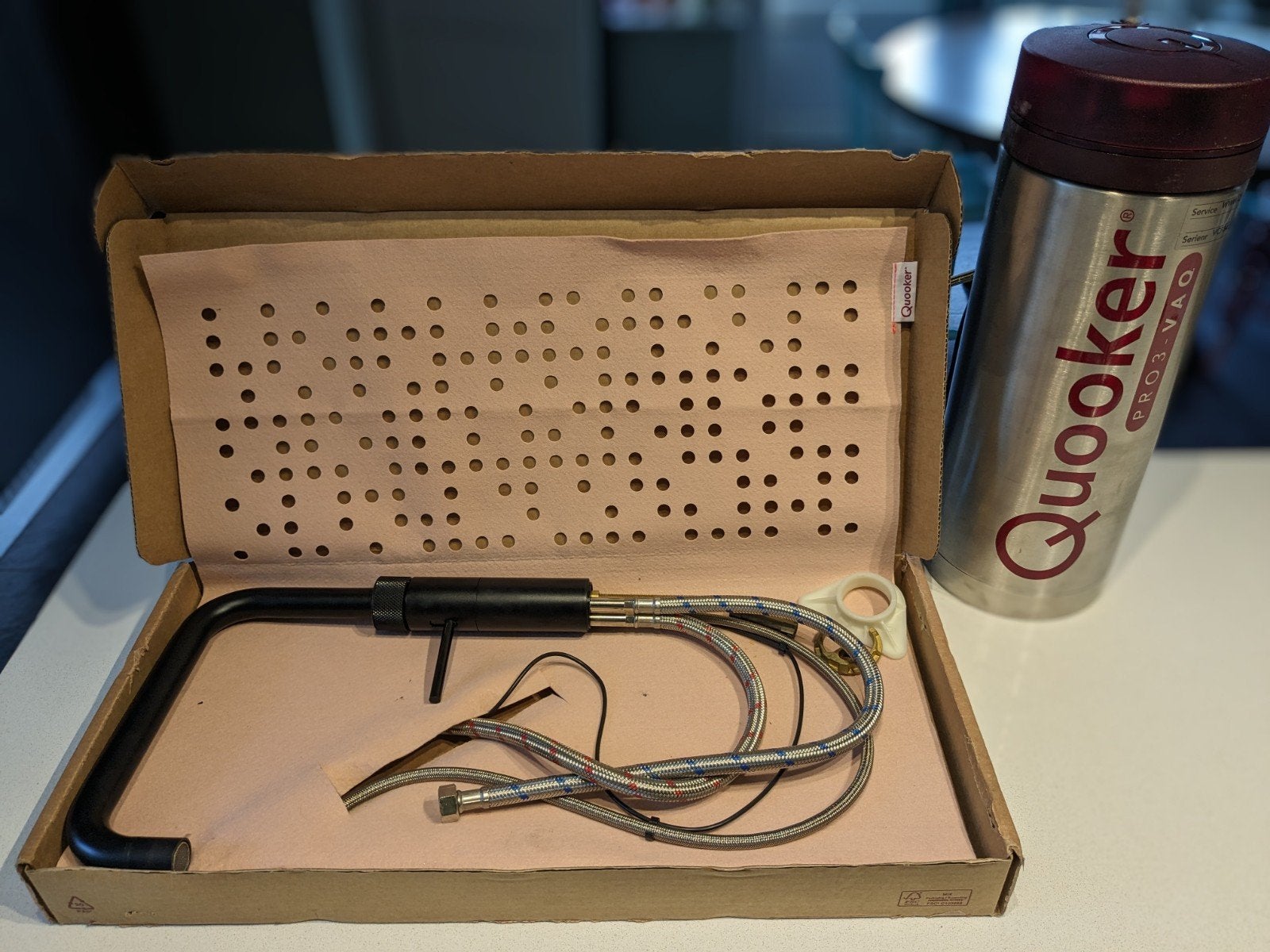 Quooker Fusion Zwart met Pro3 boiler complete set, Verzenden, Zwart, Zo goed als nieuw, Minder dan 100 cm