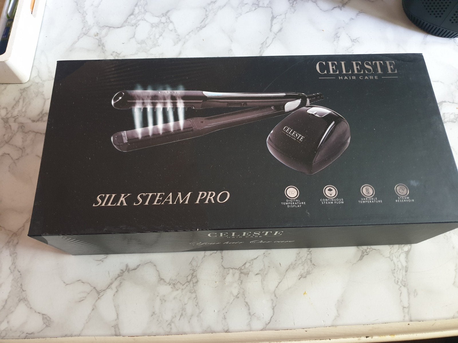 Celeste Silk Steam Pro Stoomstijltang -, Ophalen of Verzenden, Nieuw, Krultang of Stijltang