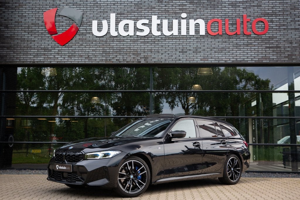 BMW 3 Serie Touring M340i xDrive 374PK , Panoramadak, HUD, A, Auto's, Automaat, Gebruikt, Zwart, 1770 kg