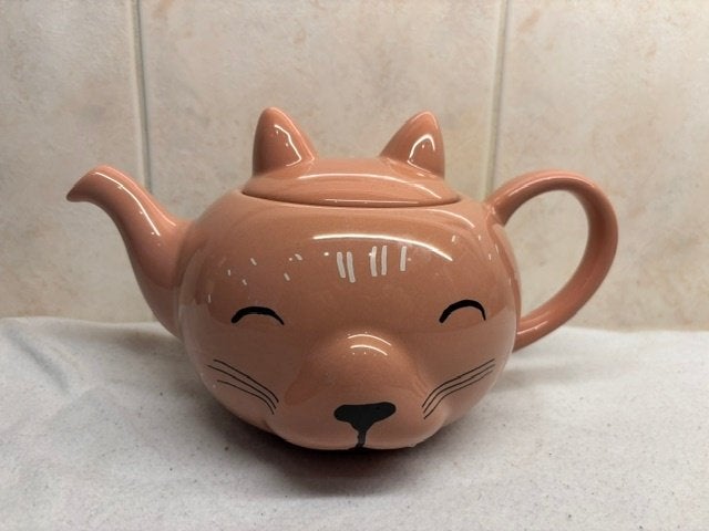 Theepot Poes, Antiek en Kunst, Ophalen of Verzenden