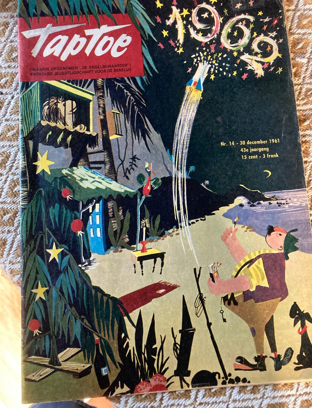 Taptoe 30 december 1961 - Vintage Stripblad, Ophalen of Verzenden