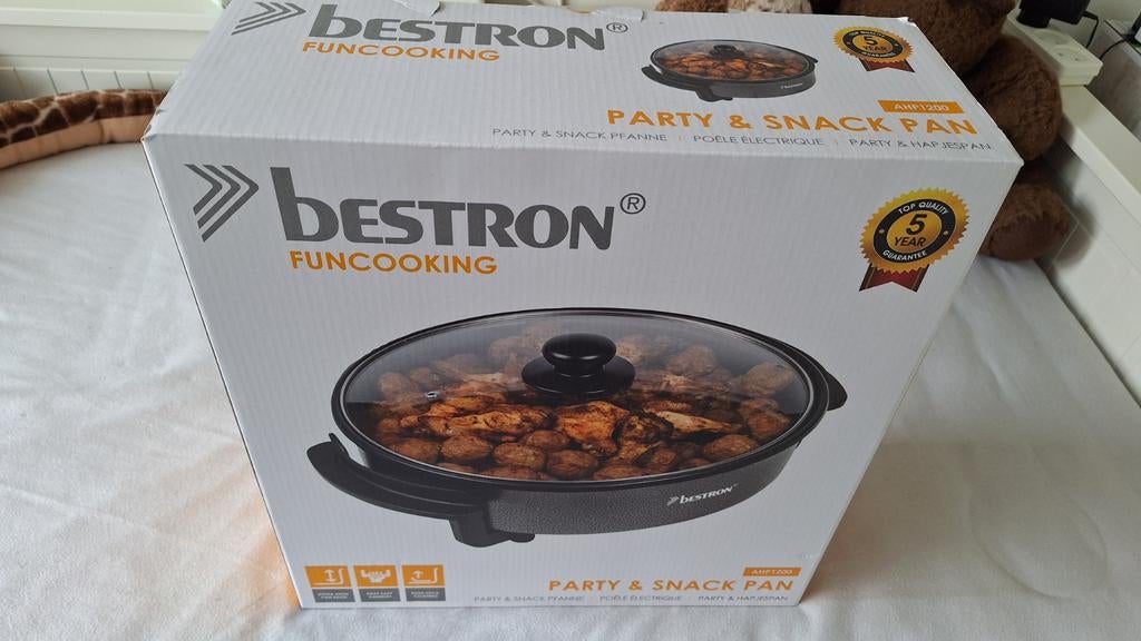 Bestron FunCooking Party & Snack Pan AHP1200, Ophalen, Nieuw