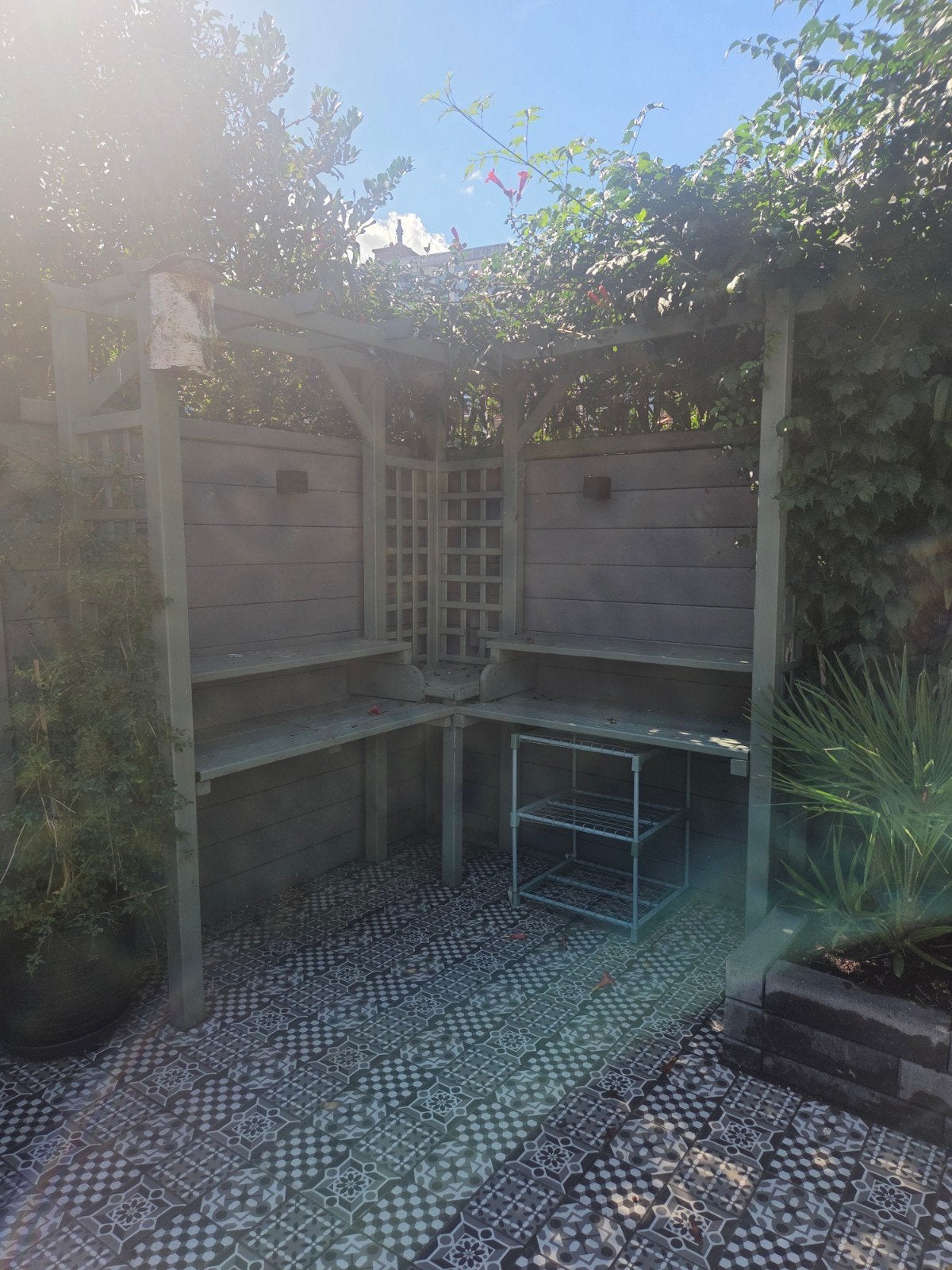 hoek pergola, Ophalen, Gebruikt