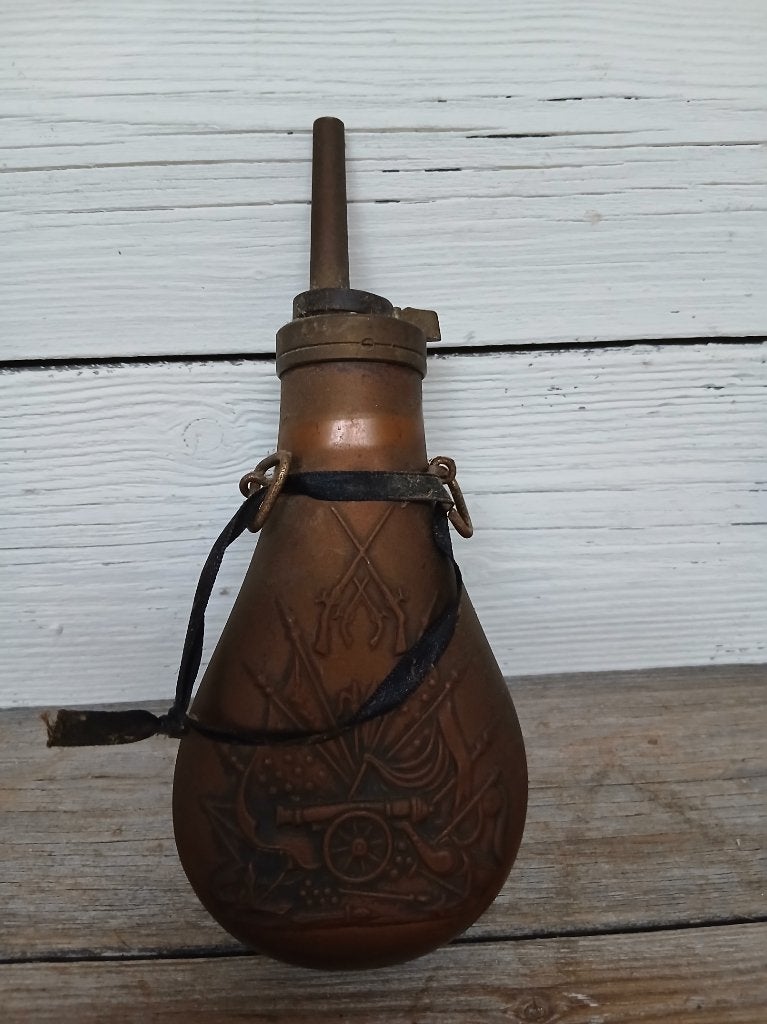 Amerikaanse militaria kruitfles., Verzamelen, Militaria | Algemeen, Amerika, Overige typen, Onbekend, Ophalen of Verzenden