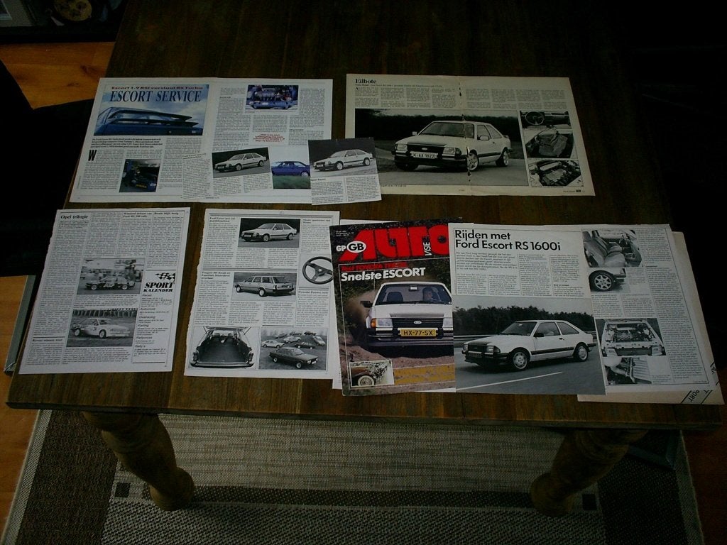 Ford Escort RS 1600 i [ 9 verschillende testen / info's ], Verzenden, Zo goed als nieuw, Ford