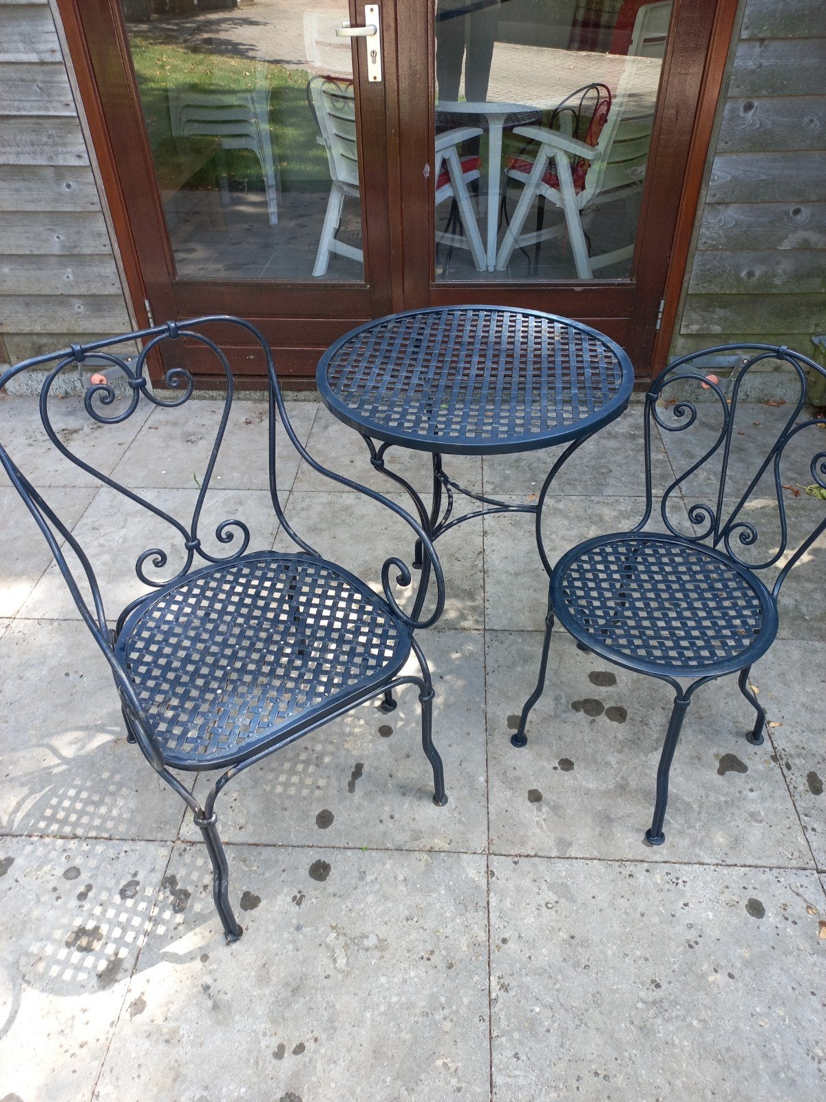 brocante tuin set, Ophalen, 2 zitplaatsen