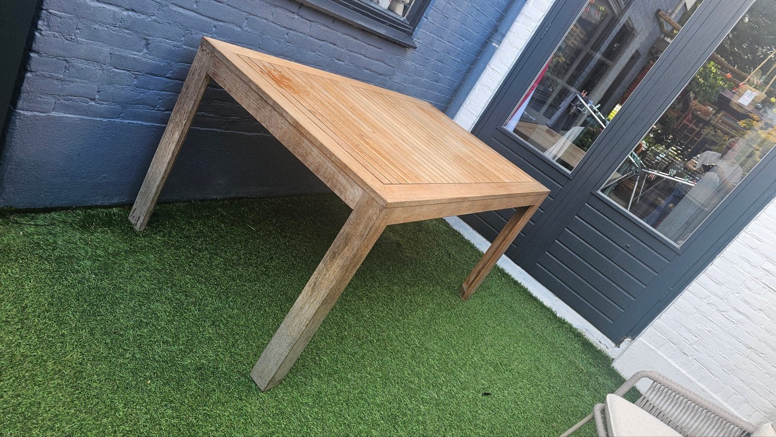 Mooie, houten tuintafel, Tuin en Terras, Tuintafels, Ophalen, Gebruikt, Rechthoekig, Hout