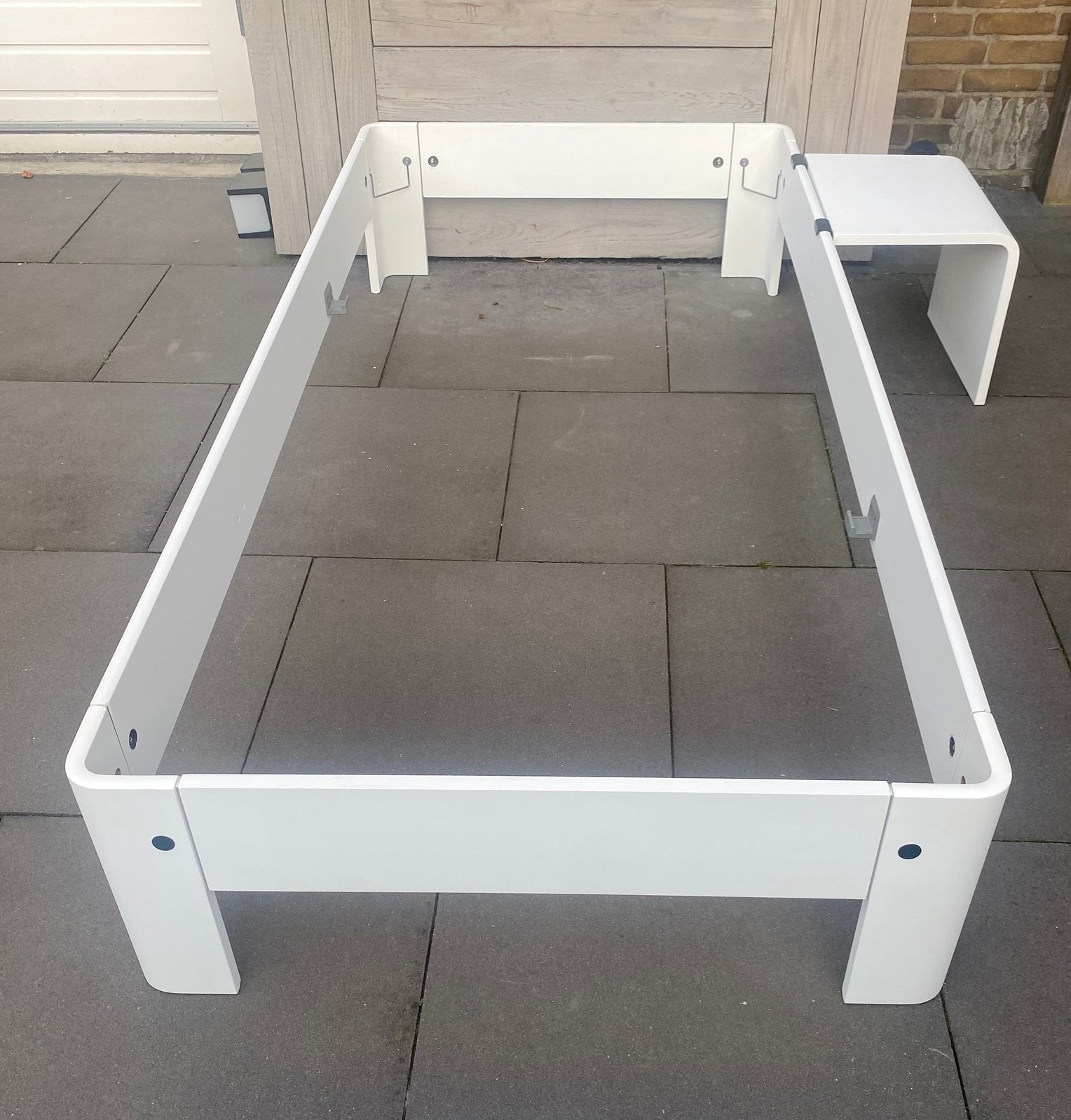Auping Auronde 90x200x34, Ophalen, 90 cm, Eenpersoons, Wit