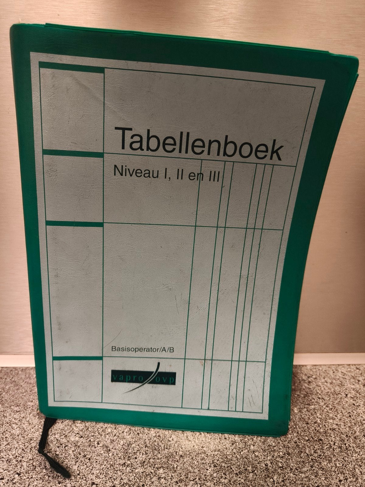 tabellenboek Niveau 1, 2 en 3 basis operator A / B, Ophalen of Verzenden, Zo goed als nieuw