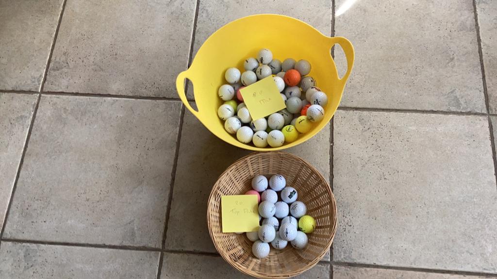 Golfballen 100 stuks, Ophalen, Zo goed als nieuw, Bal(len)