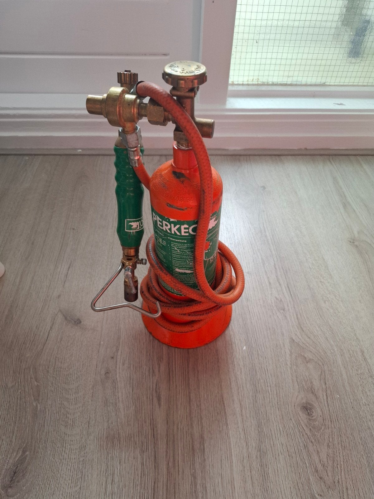 Perkec brander met gasfles en slang, Ophalen, Gebruikt, Overige typen, Overige merken
