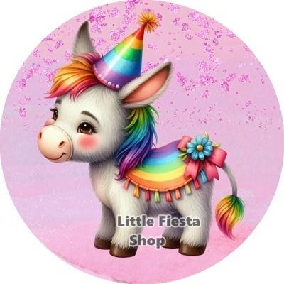 L2230 icing frosting ezeltje 19cm eetbare taart print top, Hobby en Vrije tijd, Taarten en Cupcakes maken, Nieuw, Versiering, Taarten