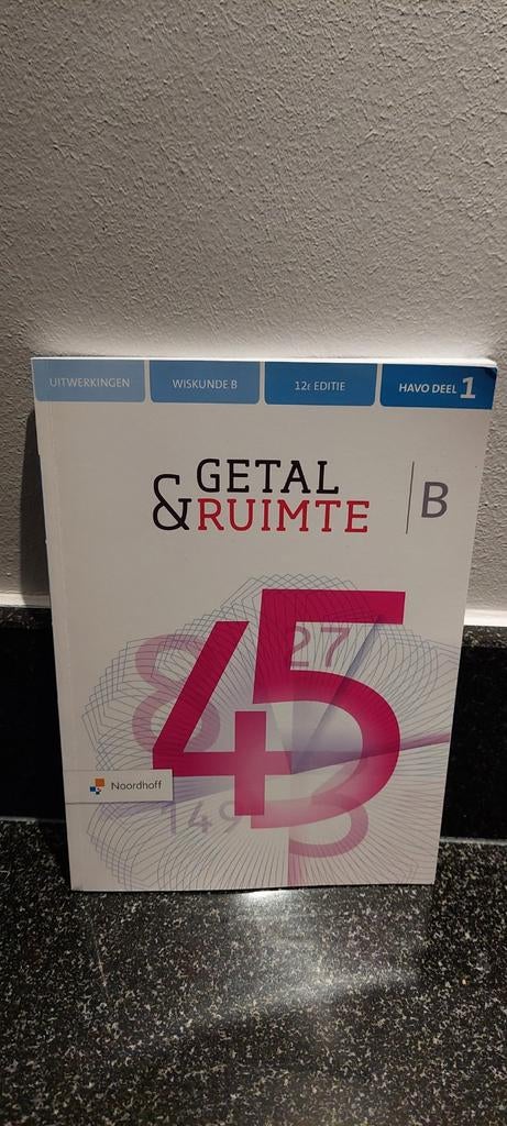 Getal en ruimte uitwerkingen wis B havo, Ophalen of Verzenden, Zo goed als nieuw, HAVO