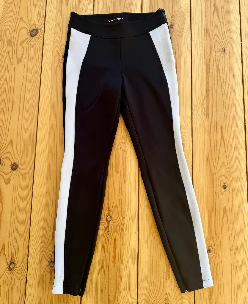 Cambio Broek / Pantalon - Zwart Wit - Maat 38 Medium, Maat 38/40 (M), Cambio, Zwart, Ophalen of Verzenden