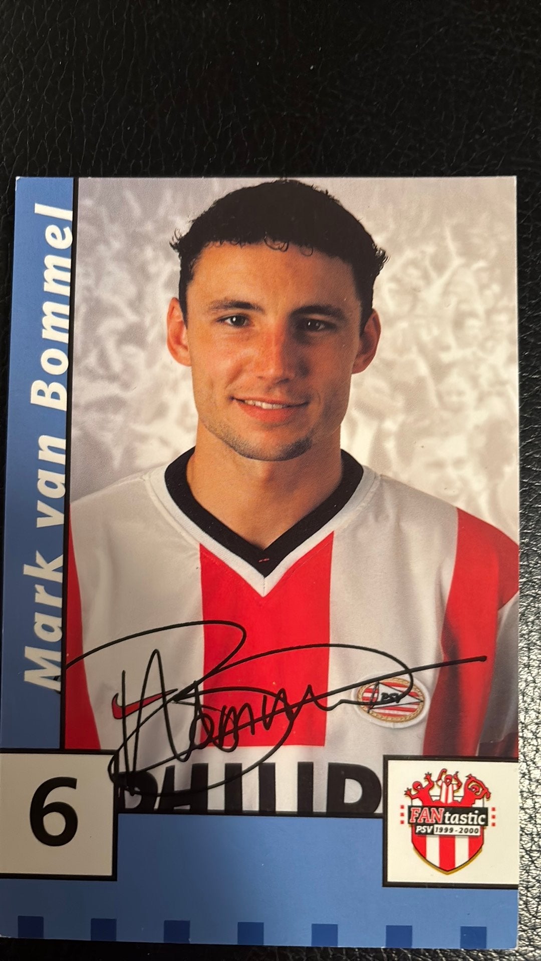 PSV Eindhoven 1999 MARK VAN BOMMER Spelerskaart, Verzenden, Zo goed als nieuw, PSV, Spelerskaart