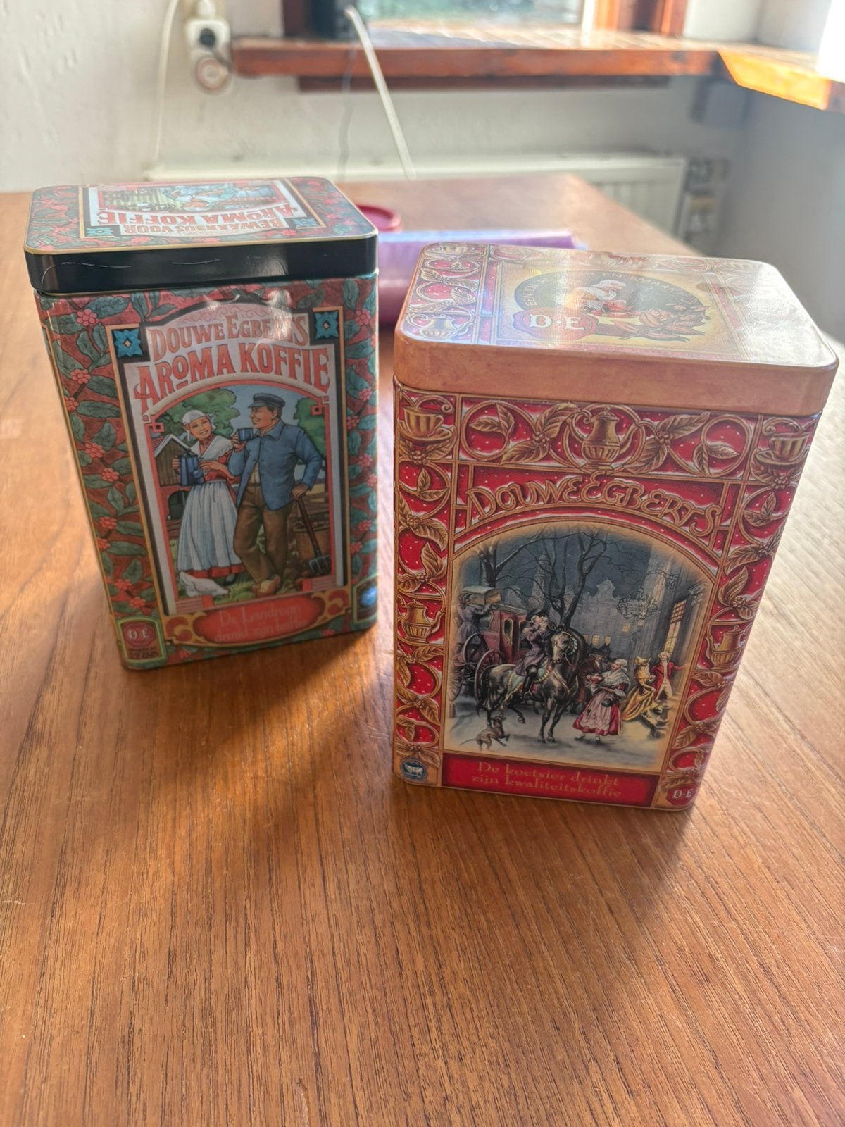 Douwe egberts blikken, Ophalen of Verzenden, Zo goed als nieuw, Koffie, Douwe Egberts
