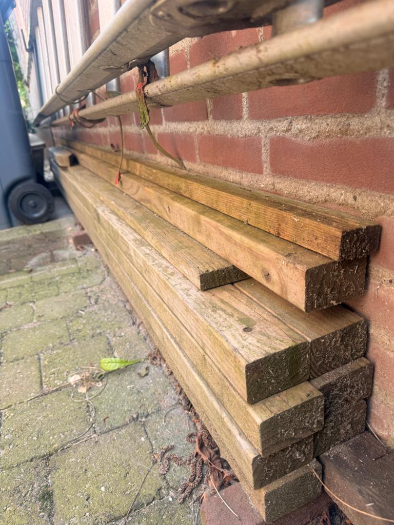 8 ongebruikte Douglas balken 250x70x45 mm, Doe-het-zelf en Verbouw, Hout en Planken, 25 tot 50 mm, Nieuw, Ophalen of Verzenden