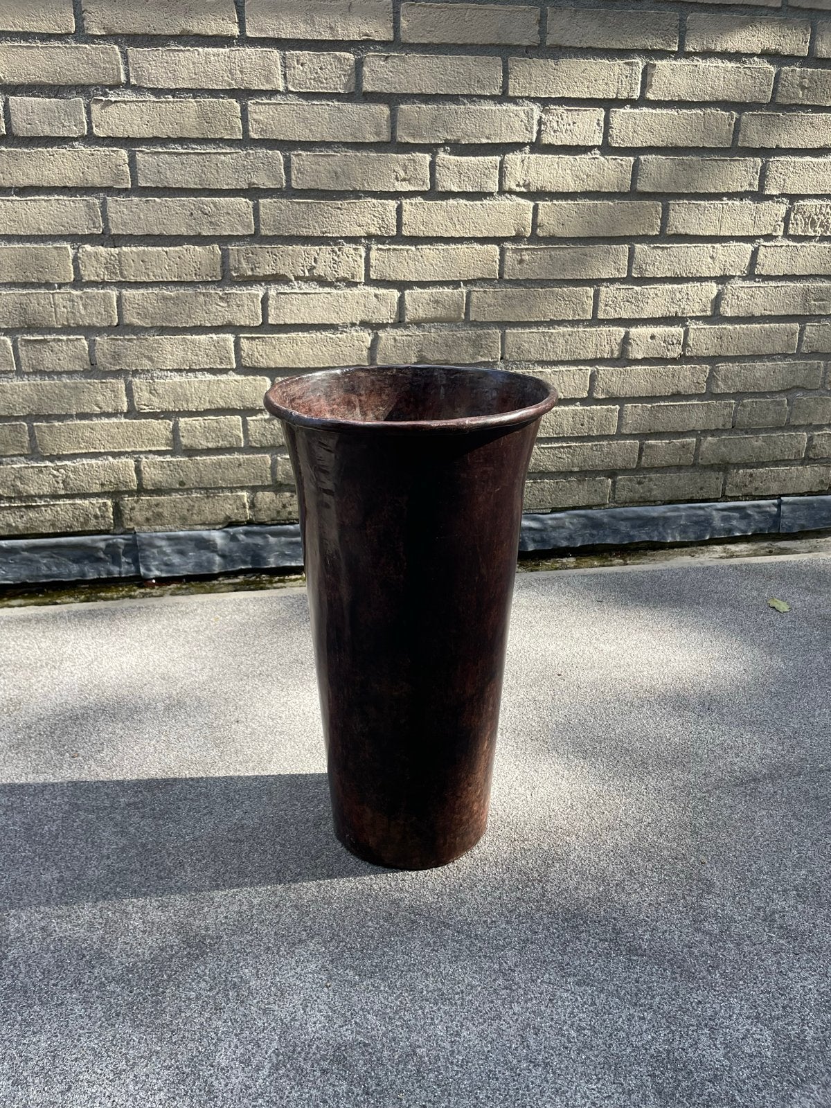 Koperen paraplubak of vaas - ca. 50 cm hoog, Ophalen, Gebruikt, Metaal