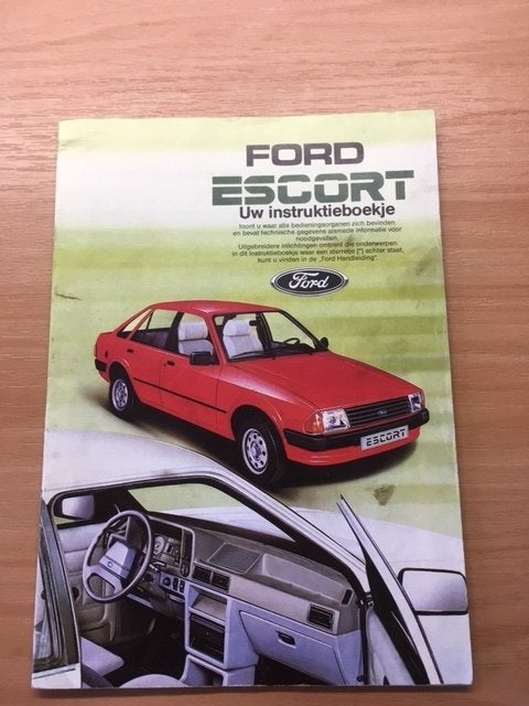 Ford Escort Instructieboekje - Origineel  1984  NL, Ophalen of Verzenden