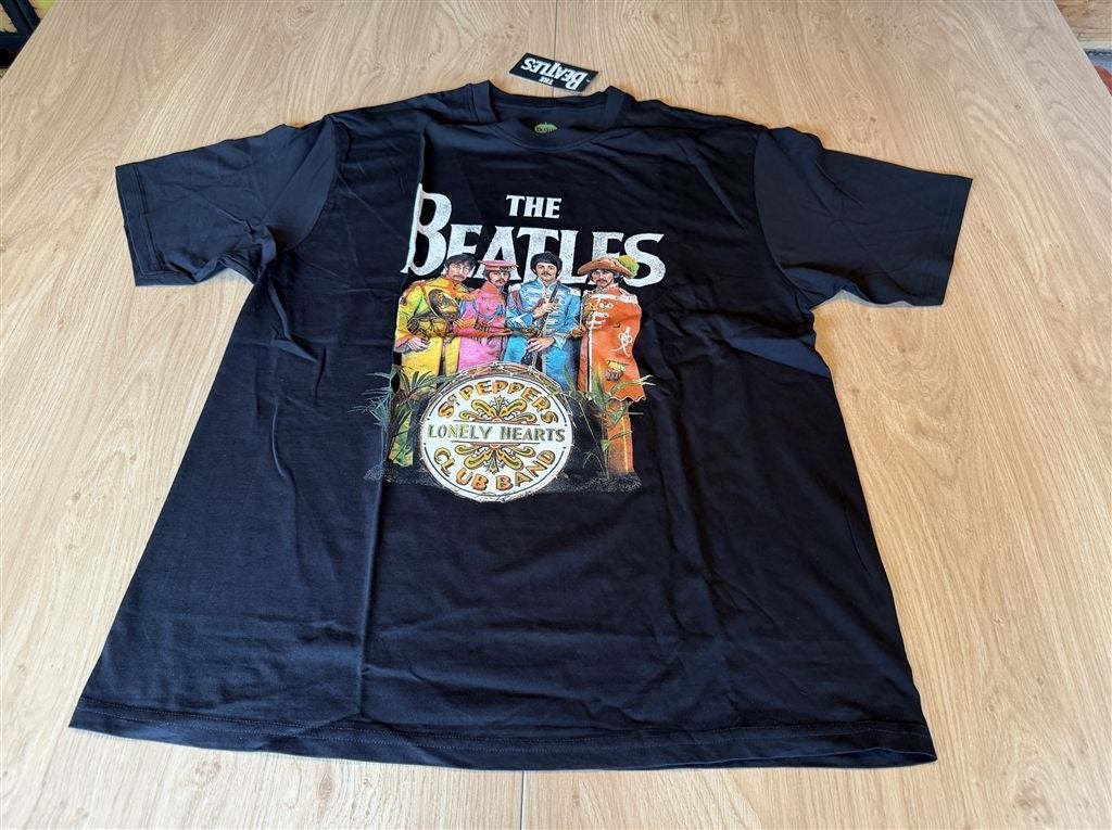 The Beatles Sgt. Pepper\'s Lonely Hearts Club Band T-Shirt M, Ophalen of Verzenden, Zo goed als nieuw, Maat 56/58 (XL), Zwart