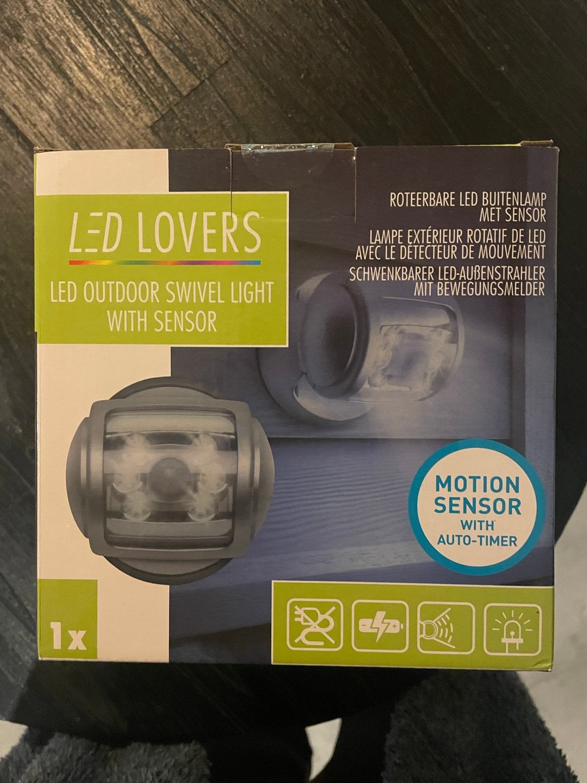 LED Lovers draaibare buitenlamp met sensor, Ophalen, Met sensor, Overige merken, Nieuw