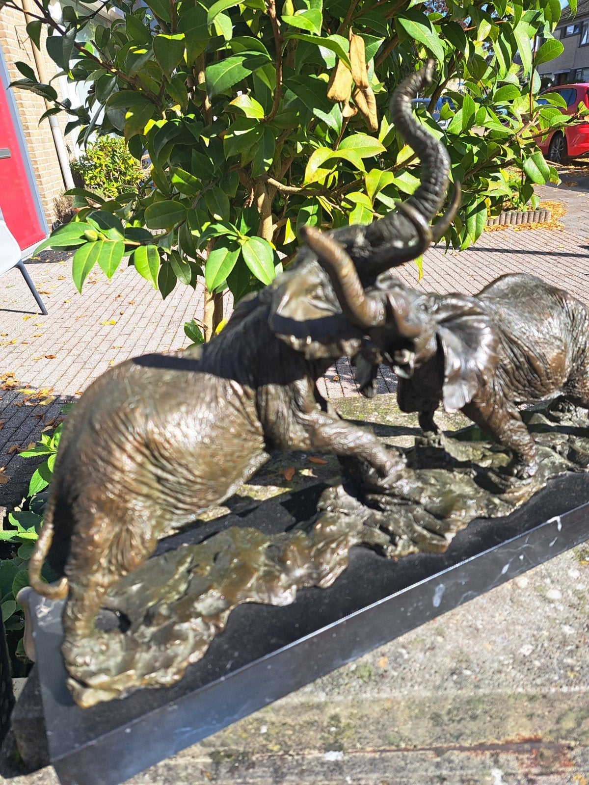 bronzen beeld, Ophalen, Brons