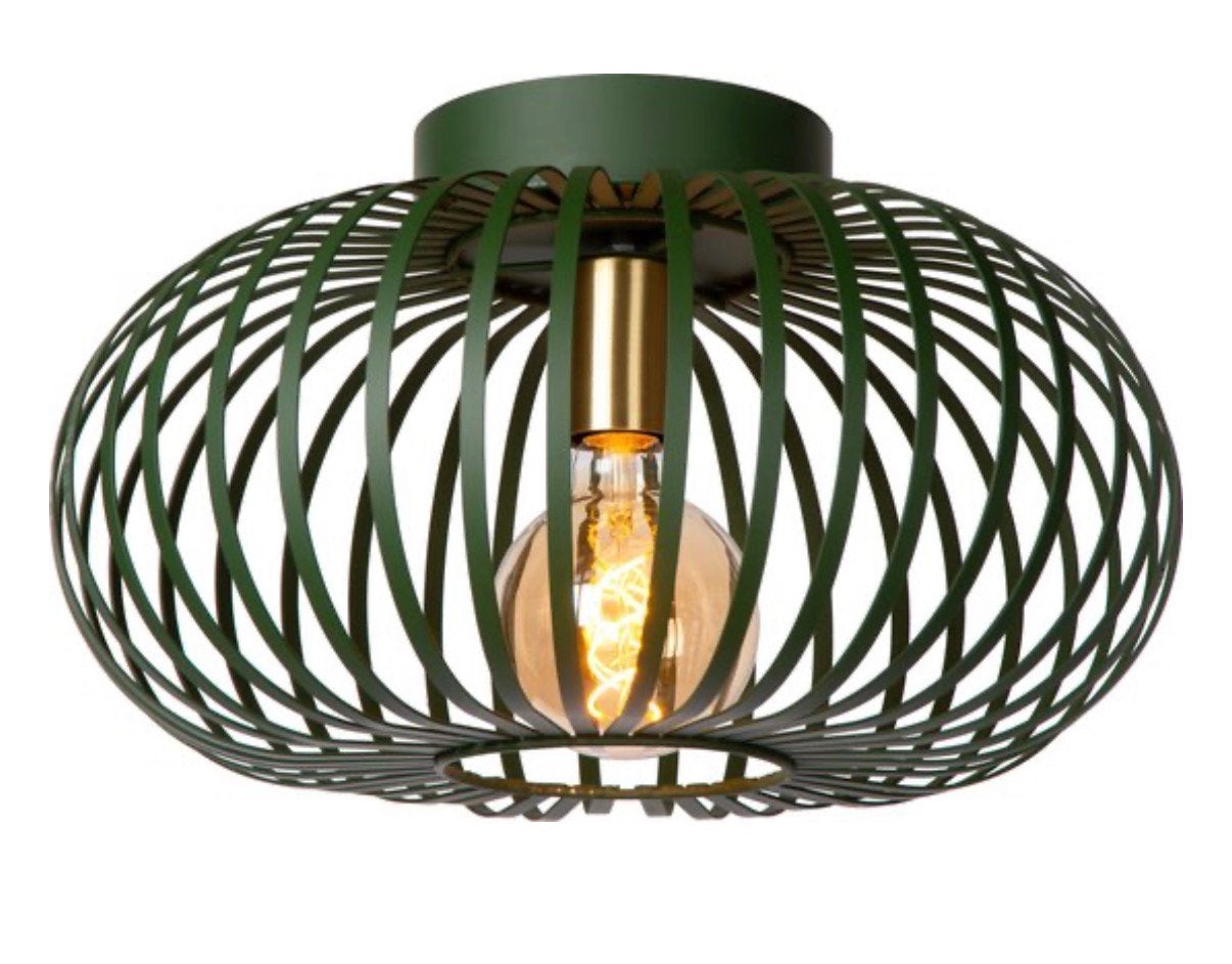2x Groene Plafondlampen - Modern Design, Ophalen, Gebruikt, Modern, Groen