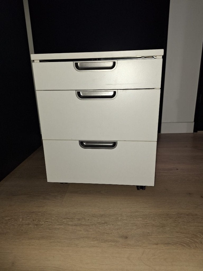 Ikea Galant Wit ladeblok 3 lades, Ophalen, Minder dan 50 cm, Zo goed als nieuw, 3 of 4 laden