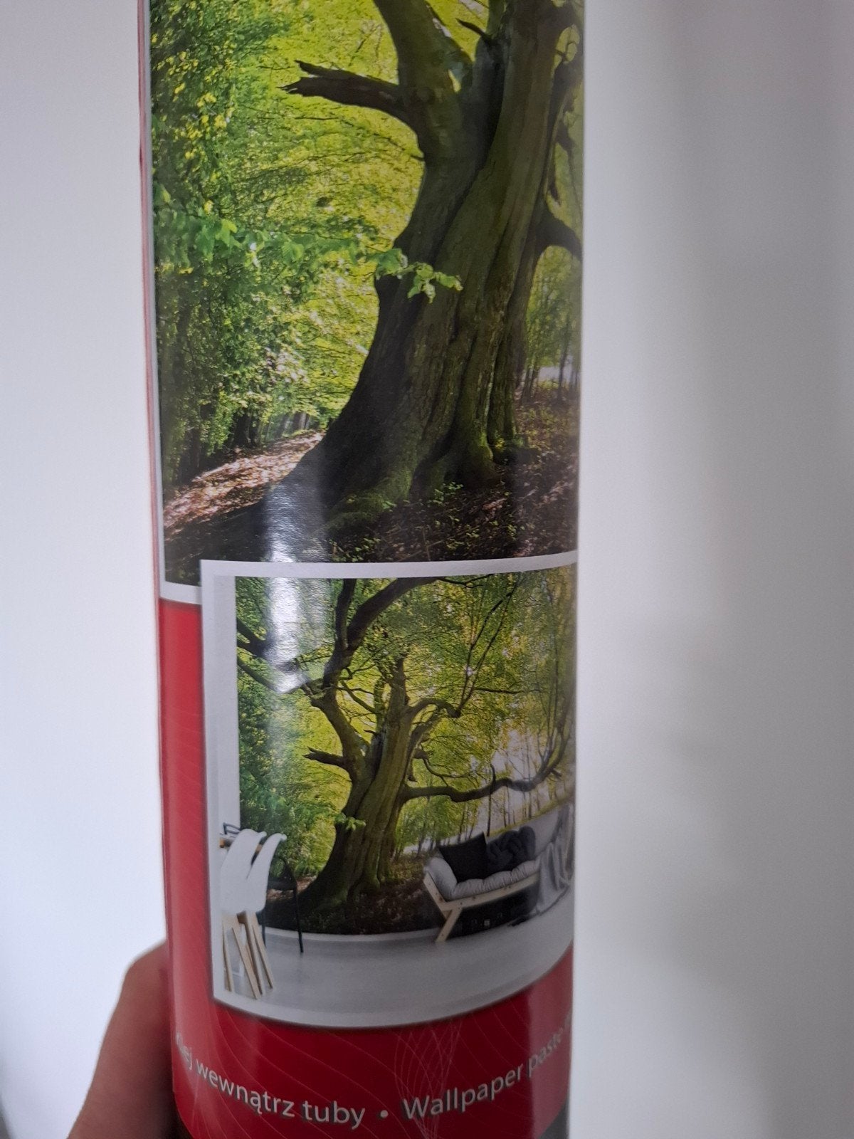Vliesbehang Boslandschap - Fotobehang met Natuurprint, Huis en Inrichting, Natuurlijk, Groen, Ophalen of Verzenden, Vliesbehang