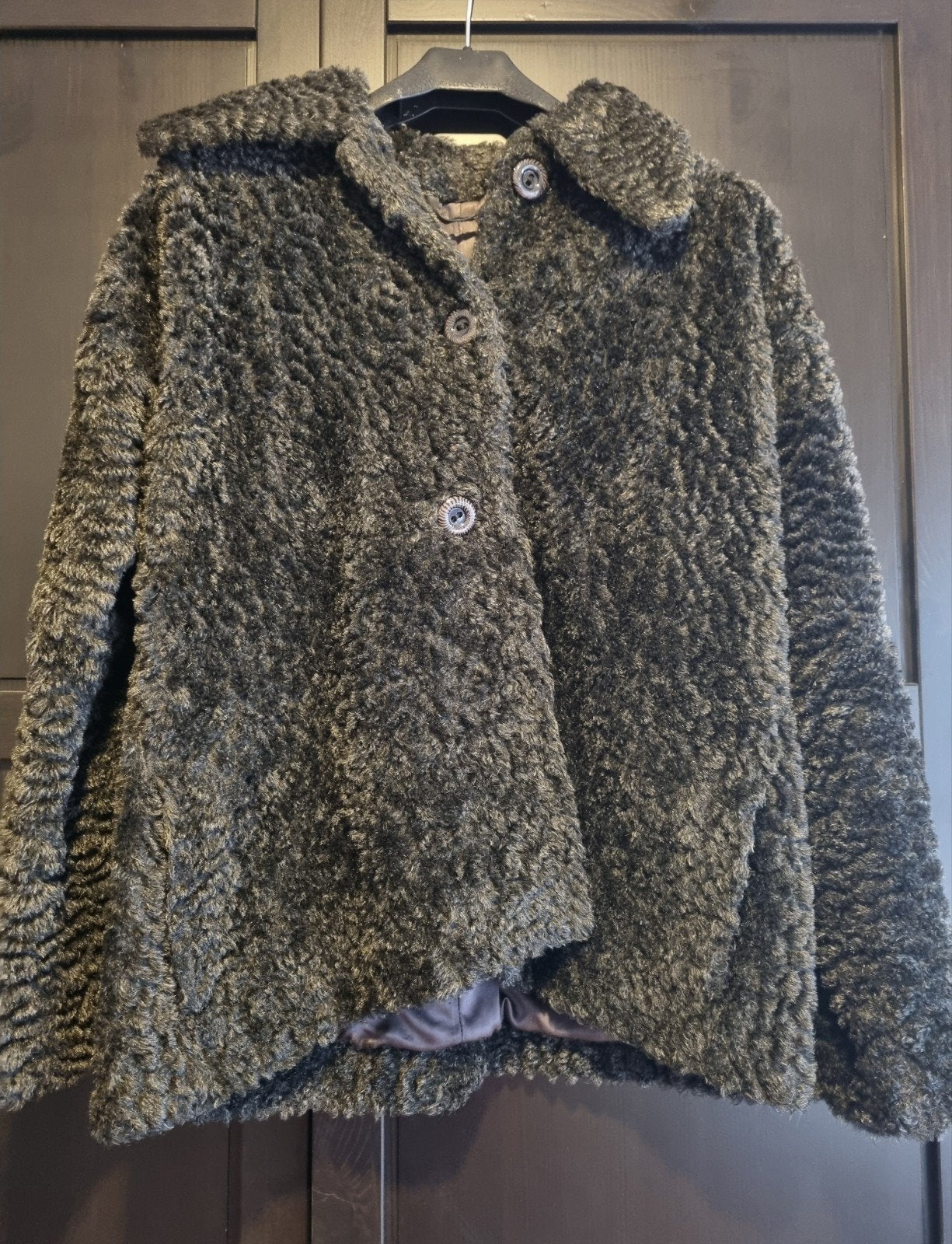 Vintage Alpa Fur Bontjas - Uniek en ingekort, Alpa Fur, Grijs, Gedragen, Ophalen