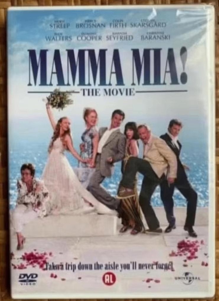 DVD Mamma Mia! The movie; Meryl Streep, Pierce Brosnan, Col, Alle leeftijden, Ophalen of Verzenden, Nieuw in verpakking, Romantische komedie