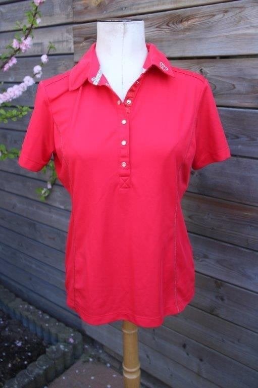 Poloshirt rood Anky mt L Vaste prijs, Maat 42/44 (L), Ophalen of Verzenden, Zo goed als nieuw, Korte mouw