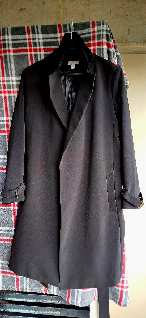 WINTER JAS, Ophalen, H&M, Zwart, Maat 46/48 (XL) of groter