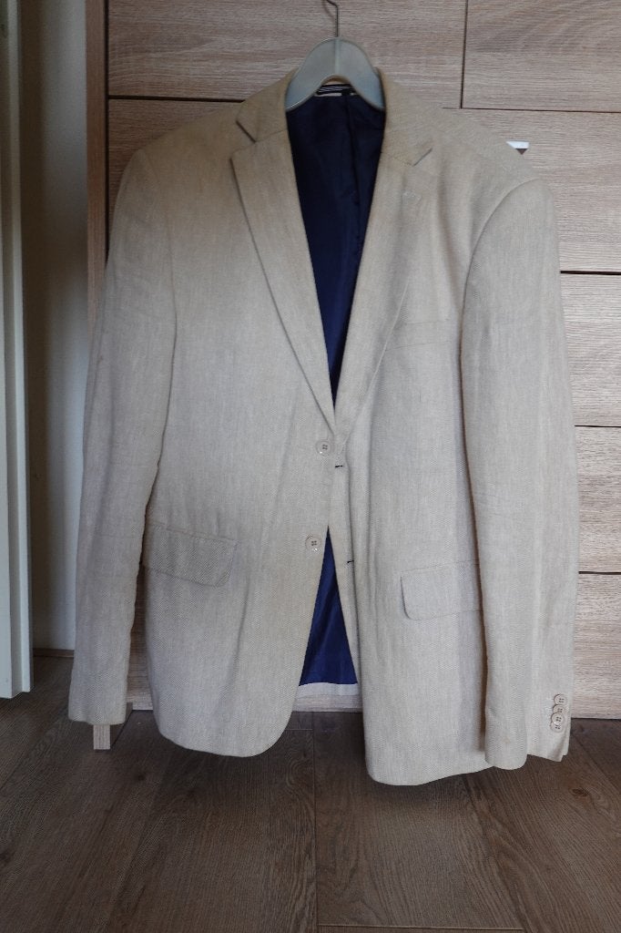 Fraaie, lichte blazer, Beige, Maat 46/48 (XL) of groter, Ophalen of Verzenden, Zo goed als nieuw