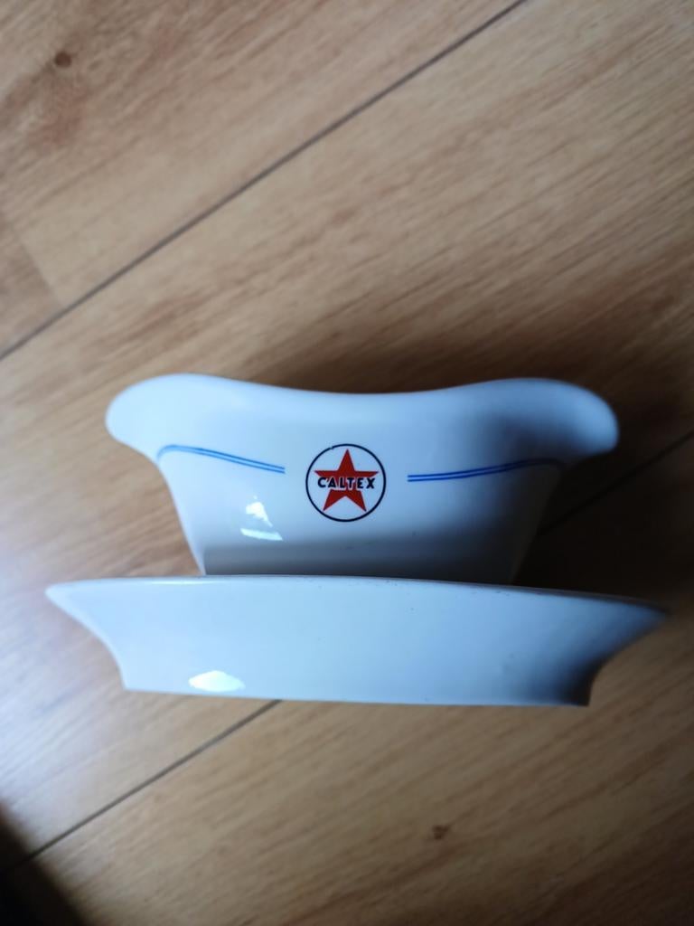 Zeldzame sauskom met oud Caltex logo, Ophalen of Verzenden, Gebruikt