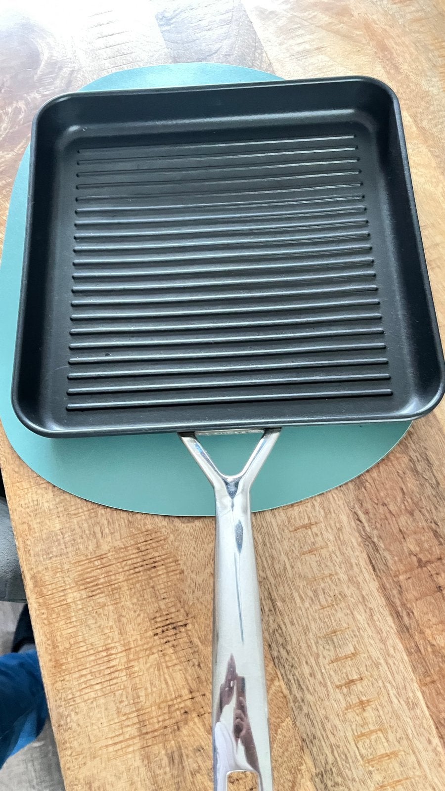 Creuset les forgees grillpan, Gebruikt, Antiaanbaklaag, Overige typen, Aluminium
