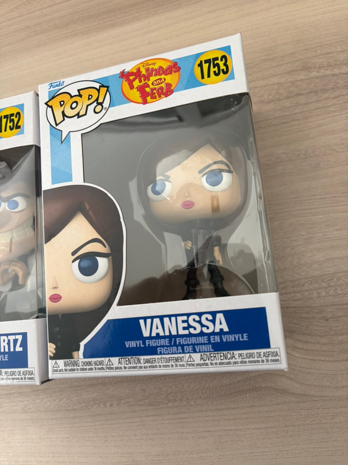 Funko Pop Phineas and Ferb Doofenshmirtz 1752 Vanessa 1753, Funko Europe, Ophalen of Verzenden, Zo goed als nieuw, 4th floor, 1 Queen Caroline St, London W6 9YN, Verenigd Koninkrijk