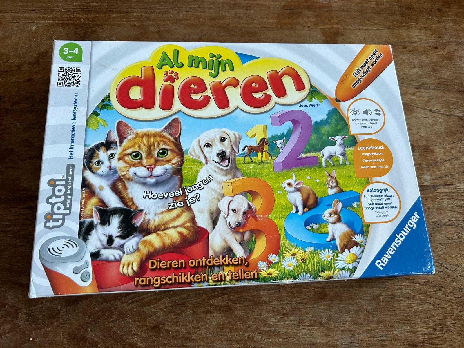 Tiptoi Al mijn Dieren- zonder pen, Ophalen of Verzenden, Gebruikt, Puzzelen, Met geluid