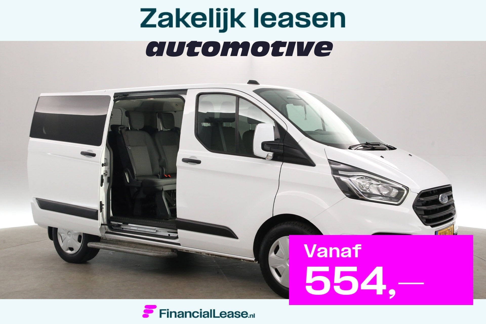 Ford Transit Custom 2.0 TDCI L1H1 | 9 Persoons | Airco | Cru, Voorwielaandrijving, Stof, Gebruikt, Euro 6