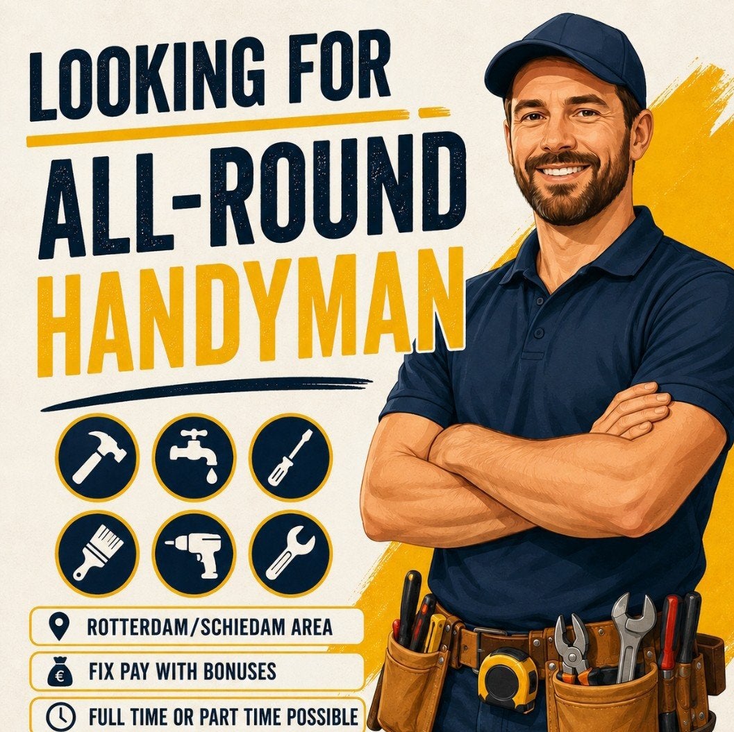 WANTED: ALL-ROUND HANDYMAN, Vacatures, Vacatures | Bouwnijverheid, Overige niveaus, Overige vormen, 33 - 40 uur
