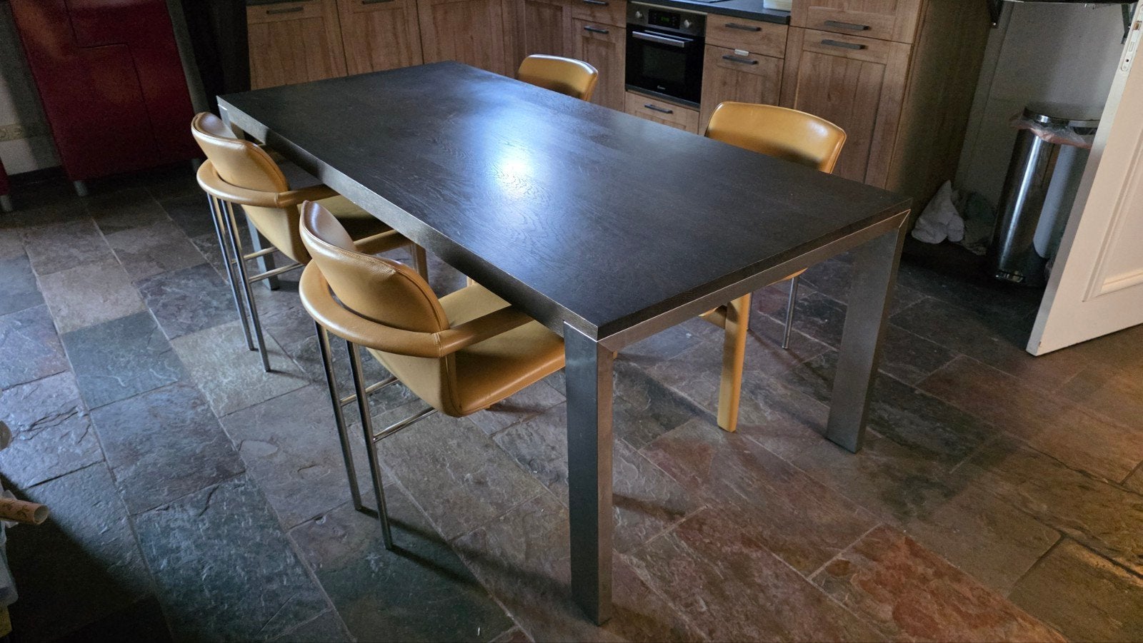 DRINGEND WEG ~ Bert Plantagie eettafel, Huis en Inrichting, Tafels | Eettafels, Ophalen, Gebruikt, Eikenhout, 200 cm of meer