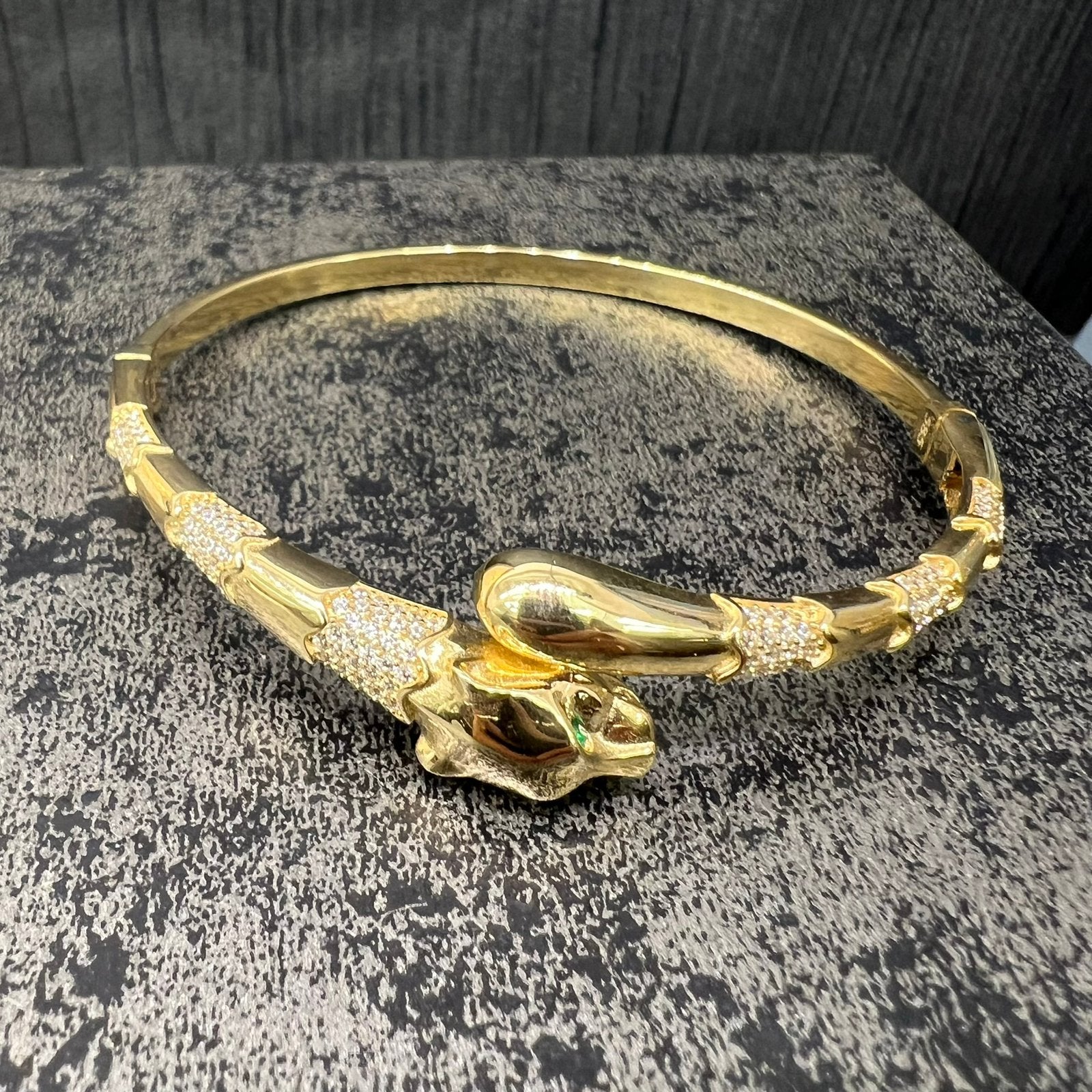 14 karaat gouden armband panter model, Ophalen of Verzenden, Nieuw, Goud