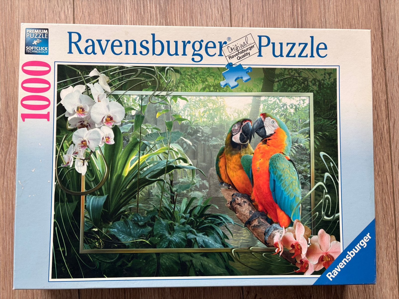 Ravensburger legpuzzel 1000 stukjes - papegaai, Ophalen of Verzenden, 500 t/m 1500 stukjes, Zo goed als nieuw, Legpuzzel