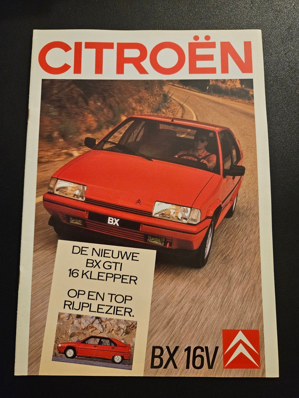 Brochure Citroën BX GTi 1988, Ophalen of Verzenden, Zo goed als nieuw, Citroën