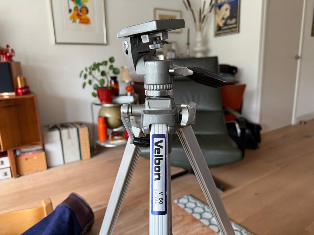 Velbon V80 Special aluminium driepoot statief, Ophalen of Verzenden, Zo goed als nieuw, Driepoot, Met balhoofd